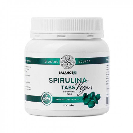 Спирулина Spirulina, пресованая, 200 таблеток