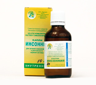Гомеопатические капли Инсонния Адонис 50 мл.