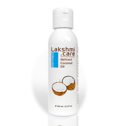 Кокосовое масло Lakshmi Refined, рафинированное, 100 мл.
